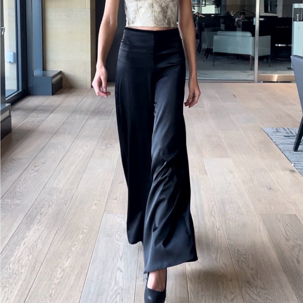 Elegant Black Wide Leg Pants